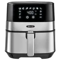 BELLA (14734) 5.3 Quart Touchscreen Air Convection Fryer, Black