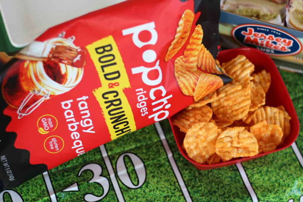 popchips tangy barbecue football party food
