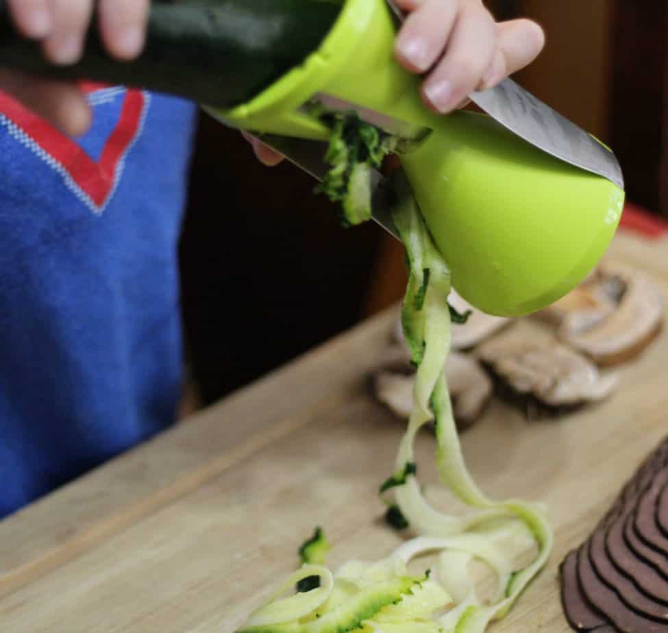 making zoodles