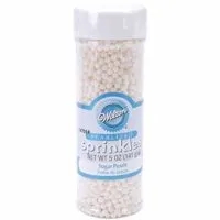 Wilton Sugar Pearls, White, 5 Oz