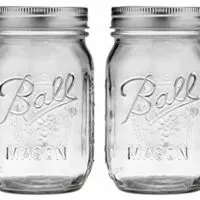 Ball Pint Mason Jar, Regular Mouth, 16 oz (2 Count)