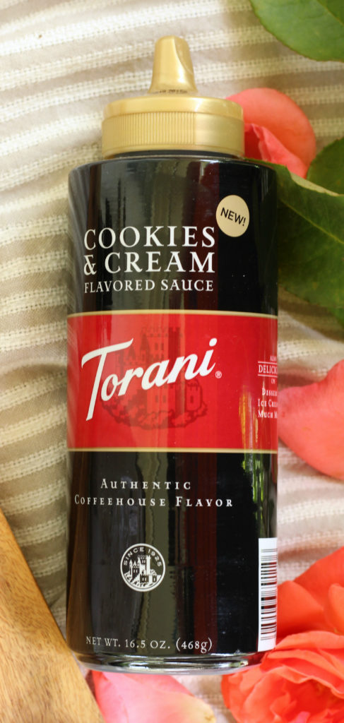 torani cookies and cream flavored sauce