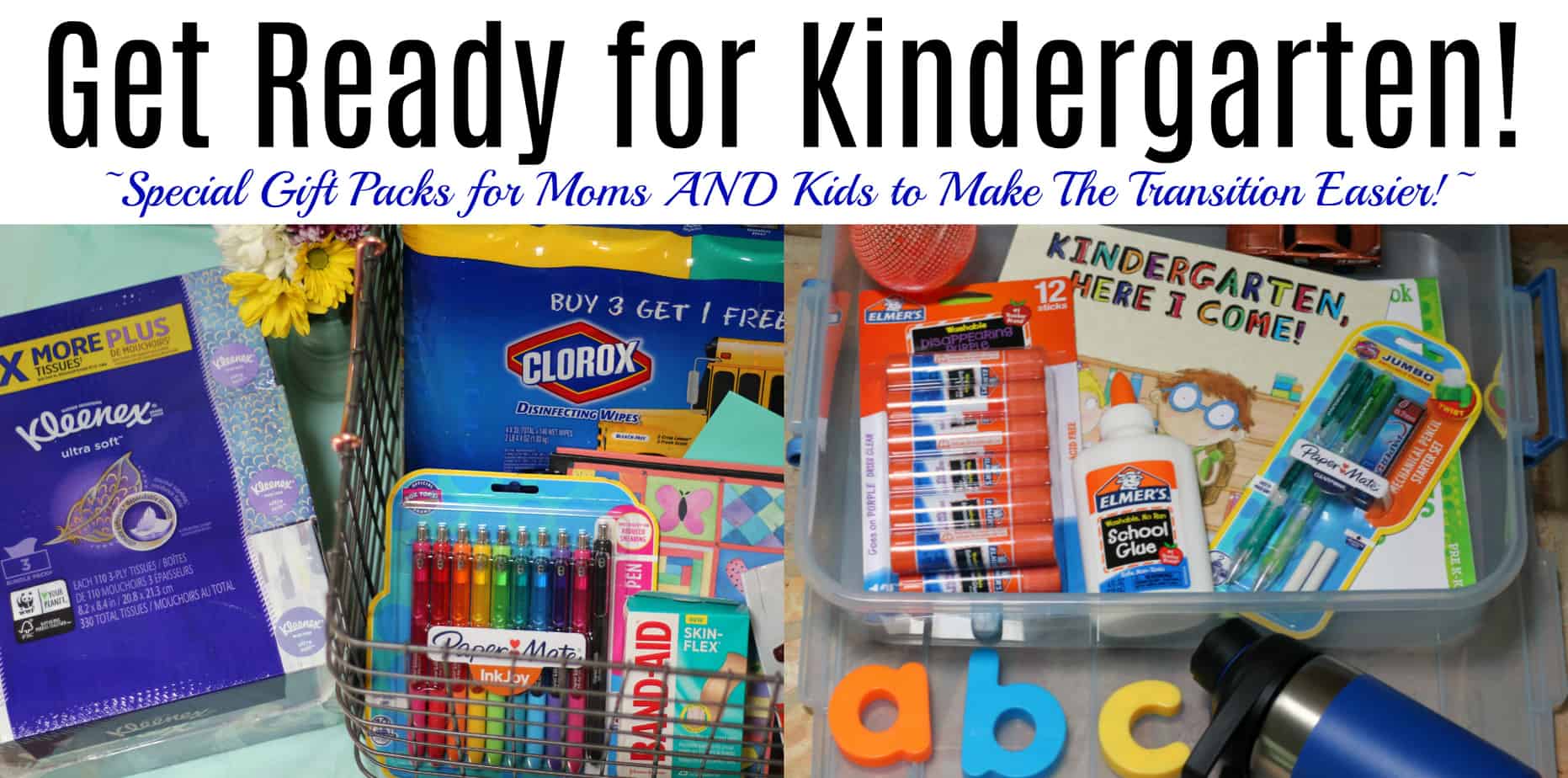 get ready for kindergarten gift packs