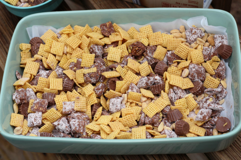 Loaded Peanut Butter Chex Party Mix - Delicious, Easy No Bake Recipe!