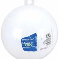FloraCraft Styrofoam Ball, 5-Inch, White, 1-Pack