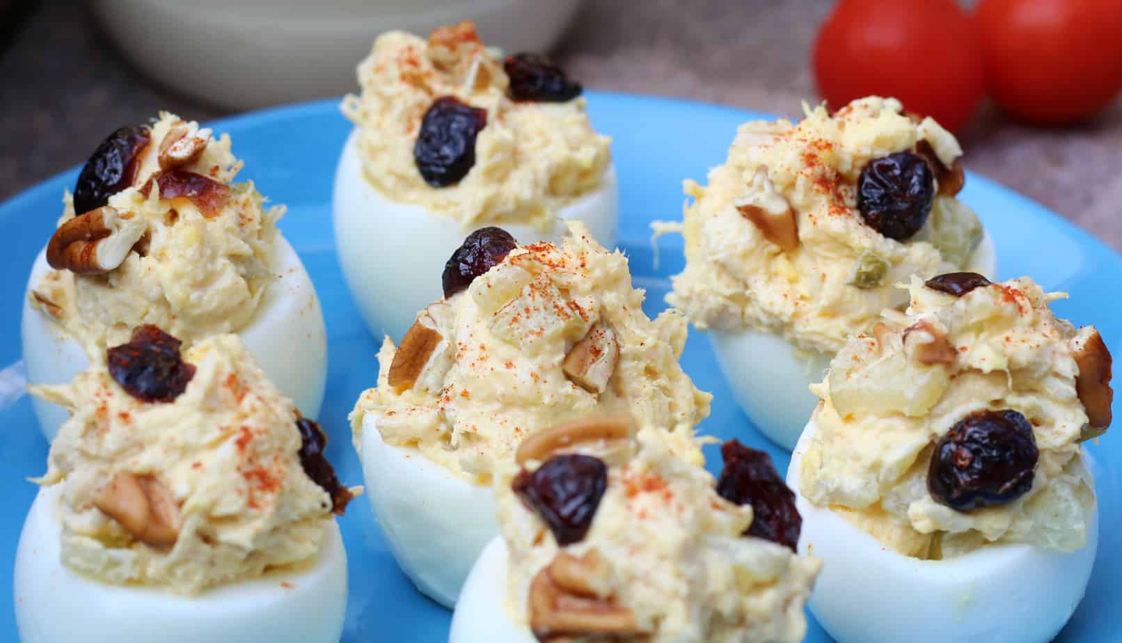 chicken salad deviled eggs