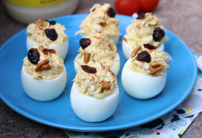 Chicken Salad Deviled Eggs