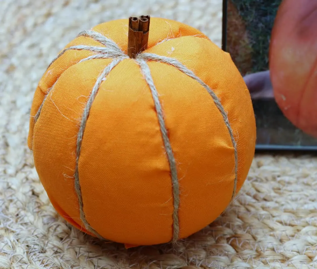 diy fabric pumpkins