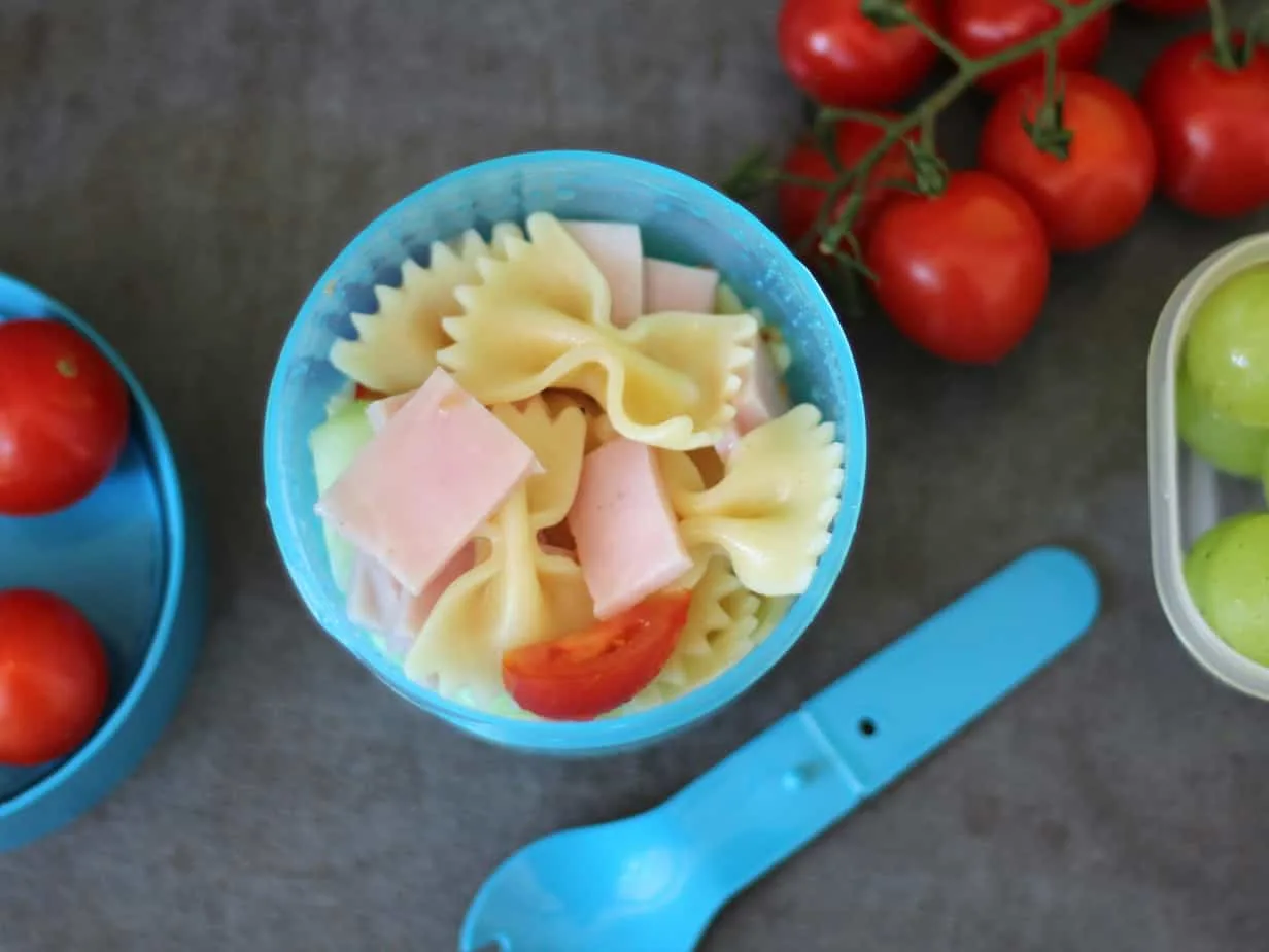 easy ham bowtie pasta