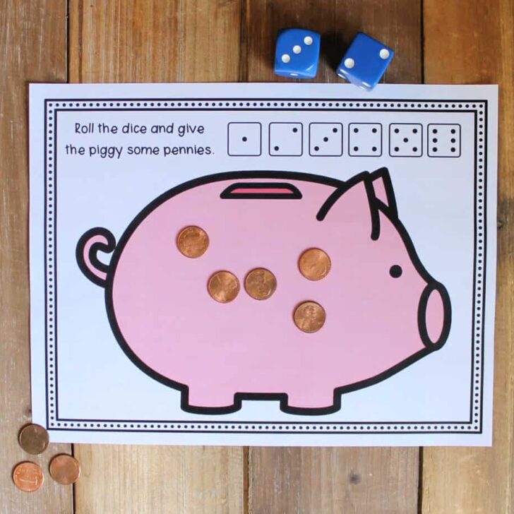Feed the Piggy Bank Math Activity – Fun, Free Printable!