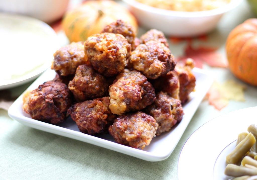 Air Fryer Sausage Balls Perfect for Friendsgiving!!
