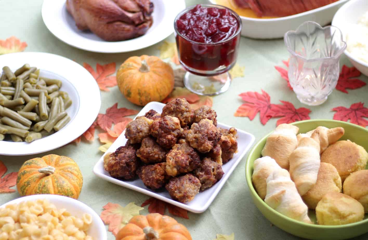 air fryer sausage balls friendsgiving