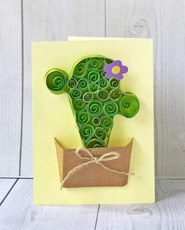 quilled cactus craft