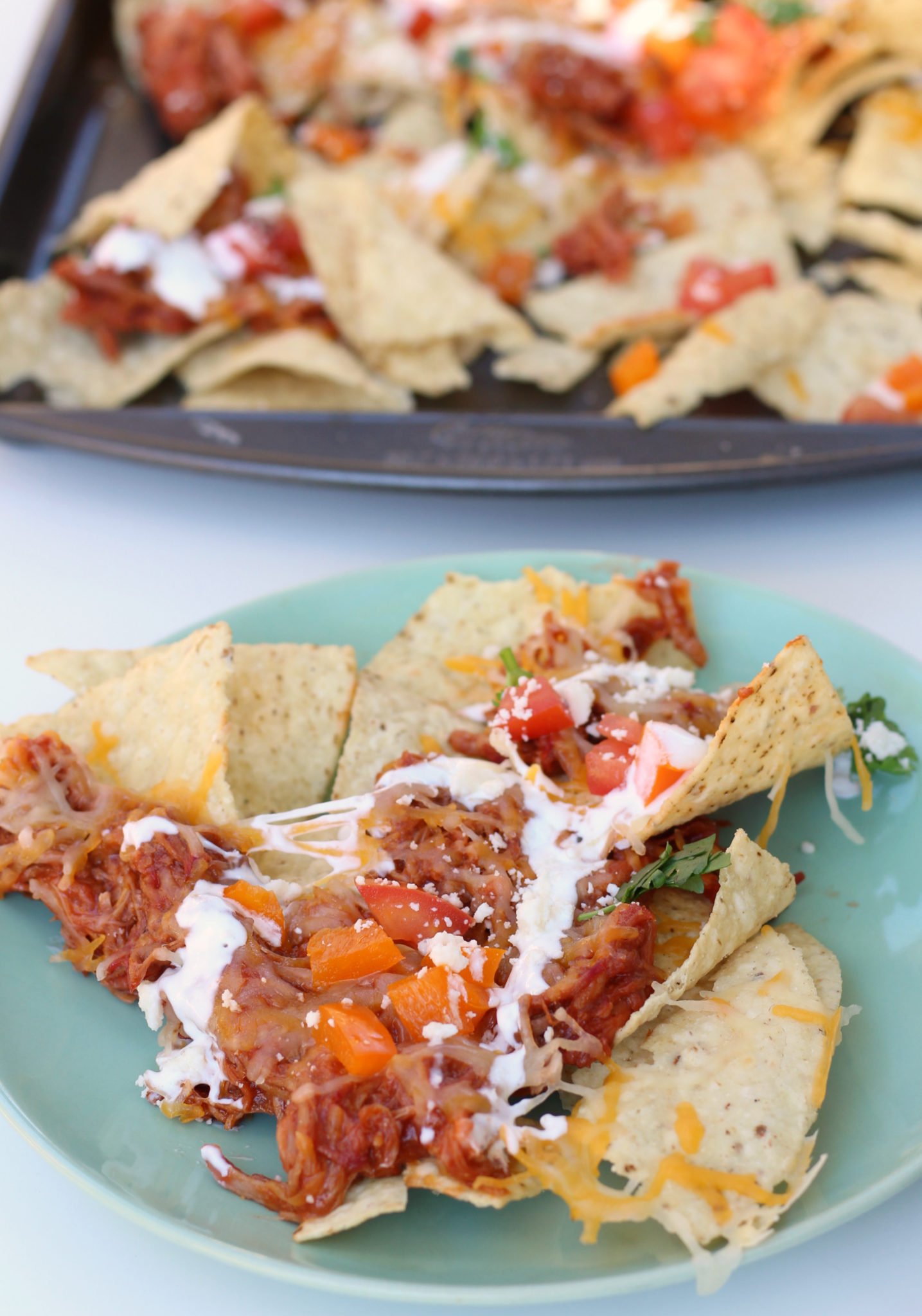 BBQ Sheet Pan Nachos An Easy Meal with Delicious Flavor!