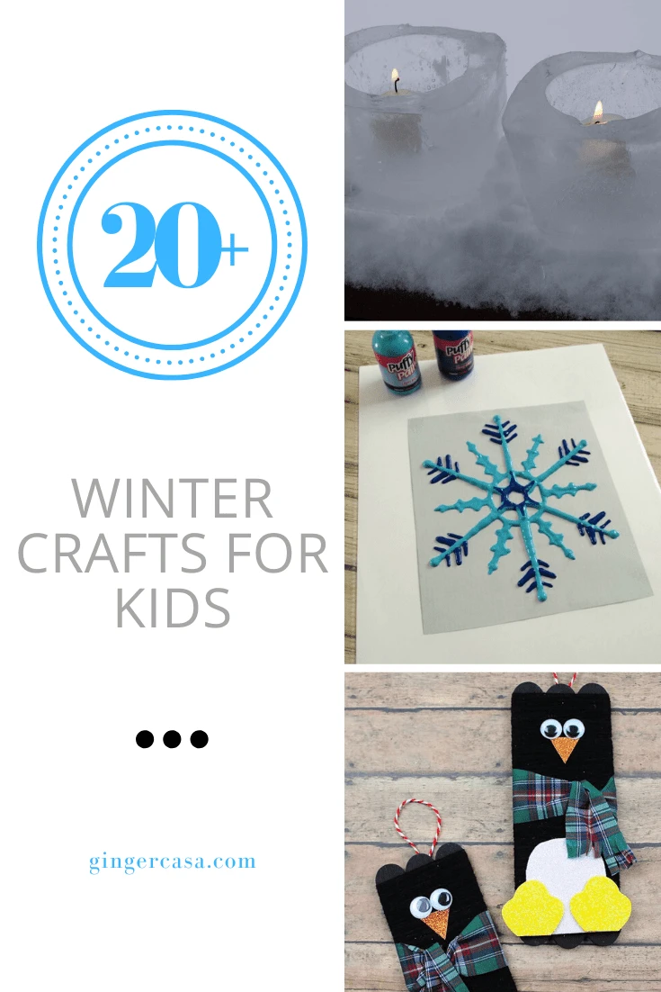 20+ Winter Crafts for Kids - Perfect Cold Weather Indoor Actiivites!