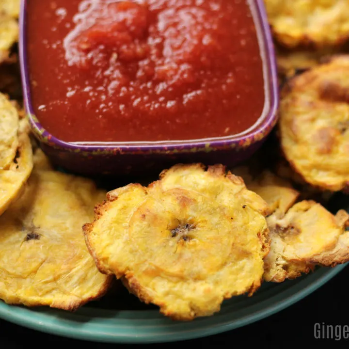 Air Fryer Tostones (Fried Plantains)