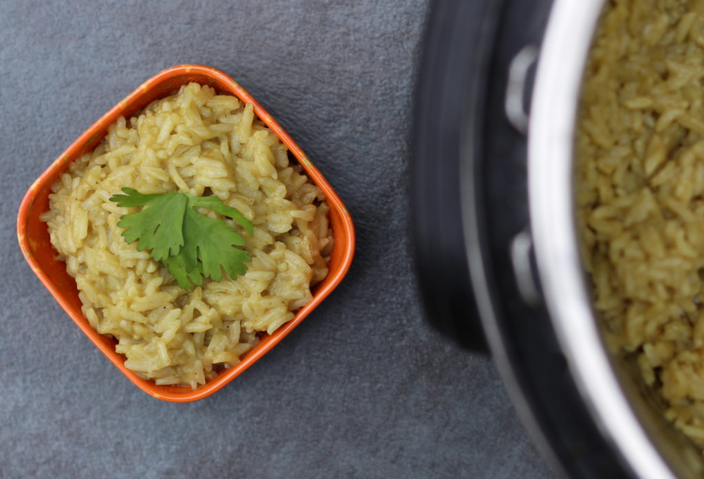 instant pot green enchilada rice