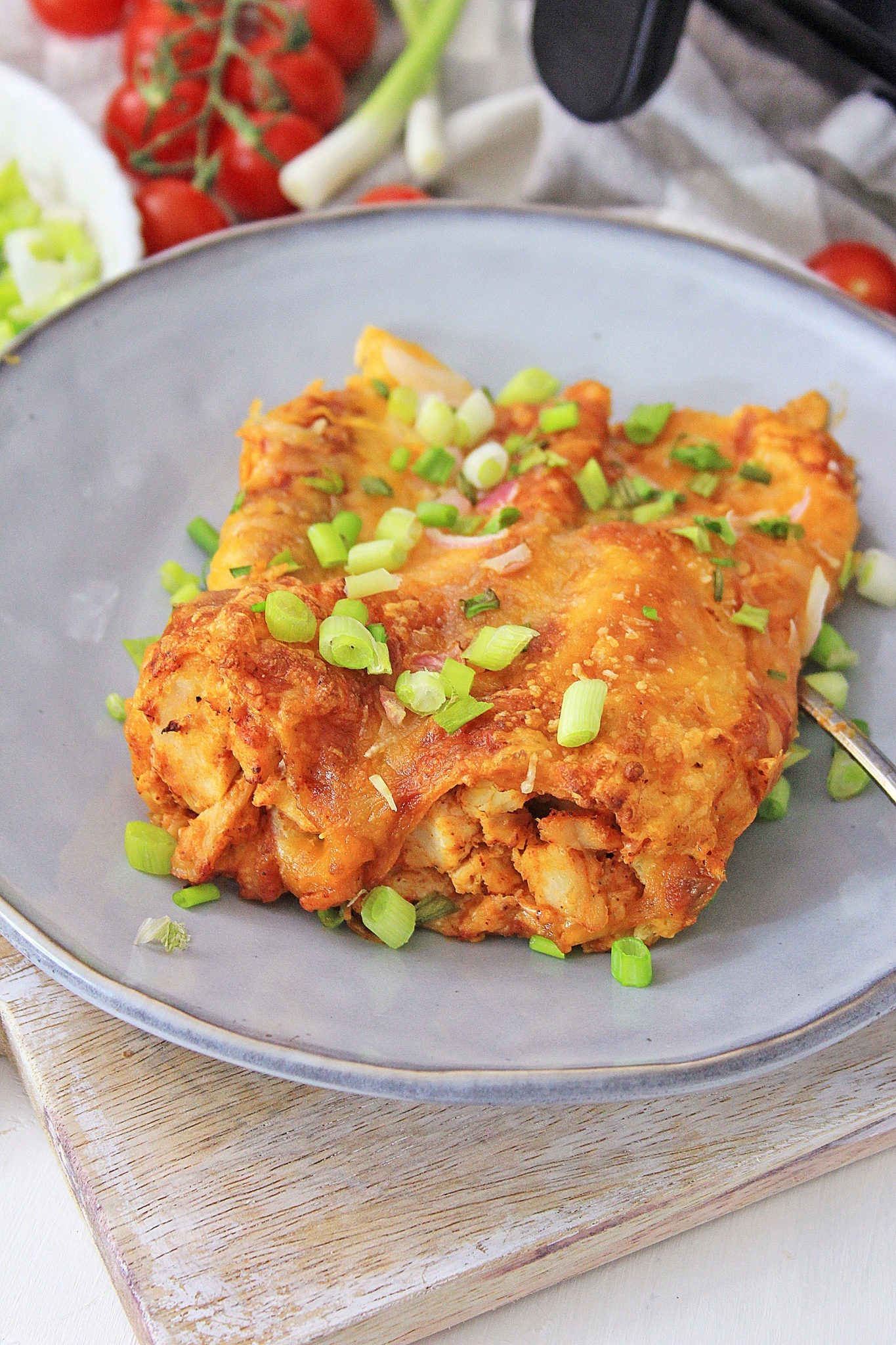 Air Fryer Chicken Enchiladas Quick and Easy Lunch Idea!