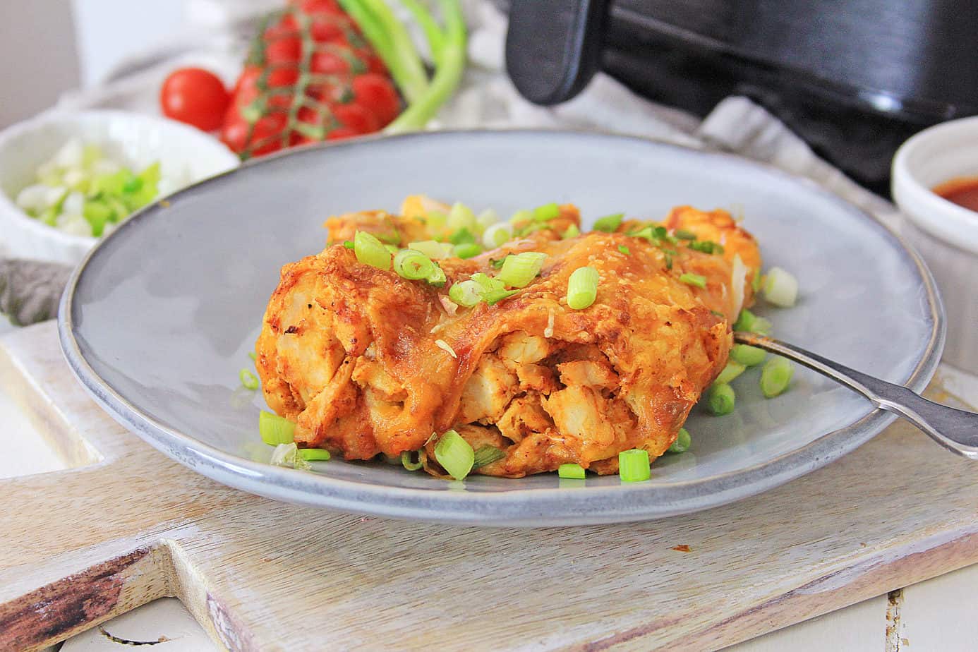Air Fryer Chicken Enchiladas – Quick and Easy Lunch Idea!
