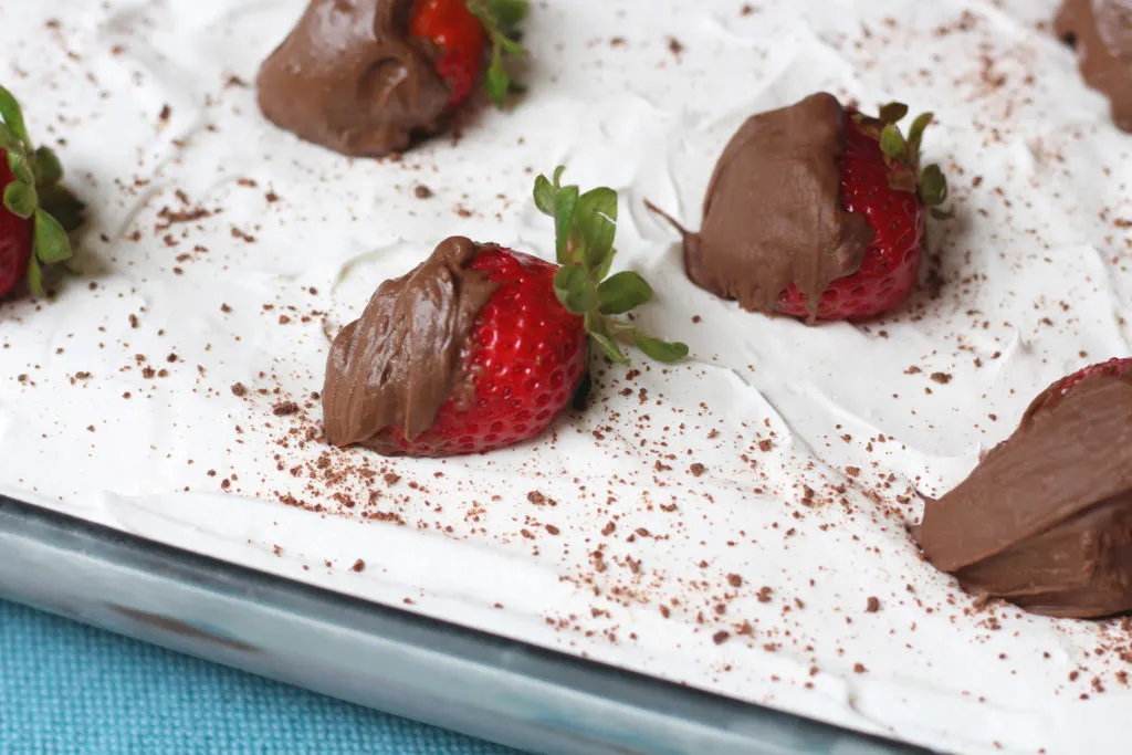 chocolate covered strawberry dessert