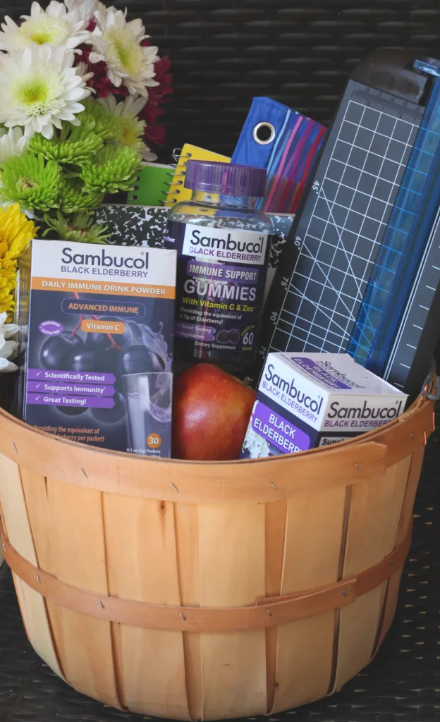 sambucol teacher gift basket