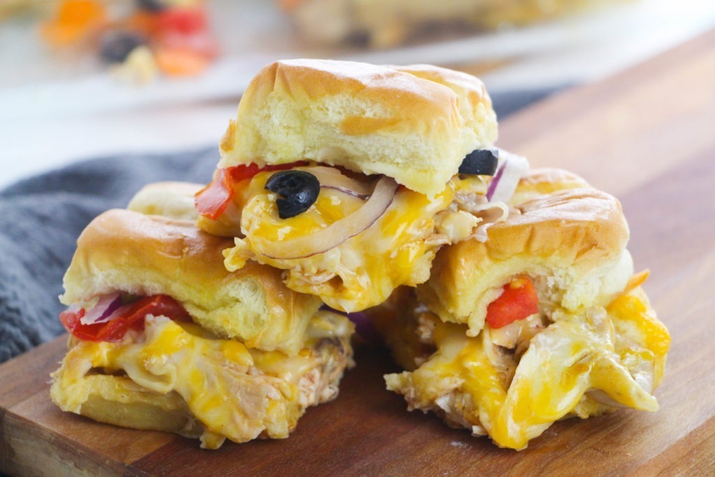 chicken enchilada sliders