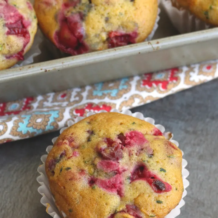 Cranberry Zucchini Muffins