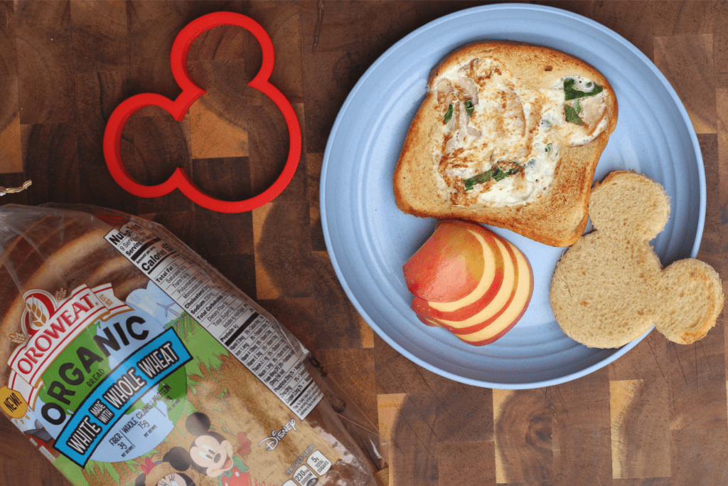 disney organic oroweat egg white omelette toast