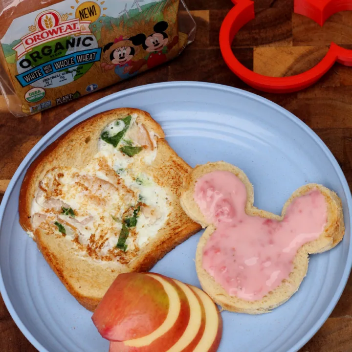 Disney's Mickey Mouse Egg White Omelette Toast