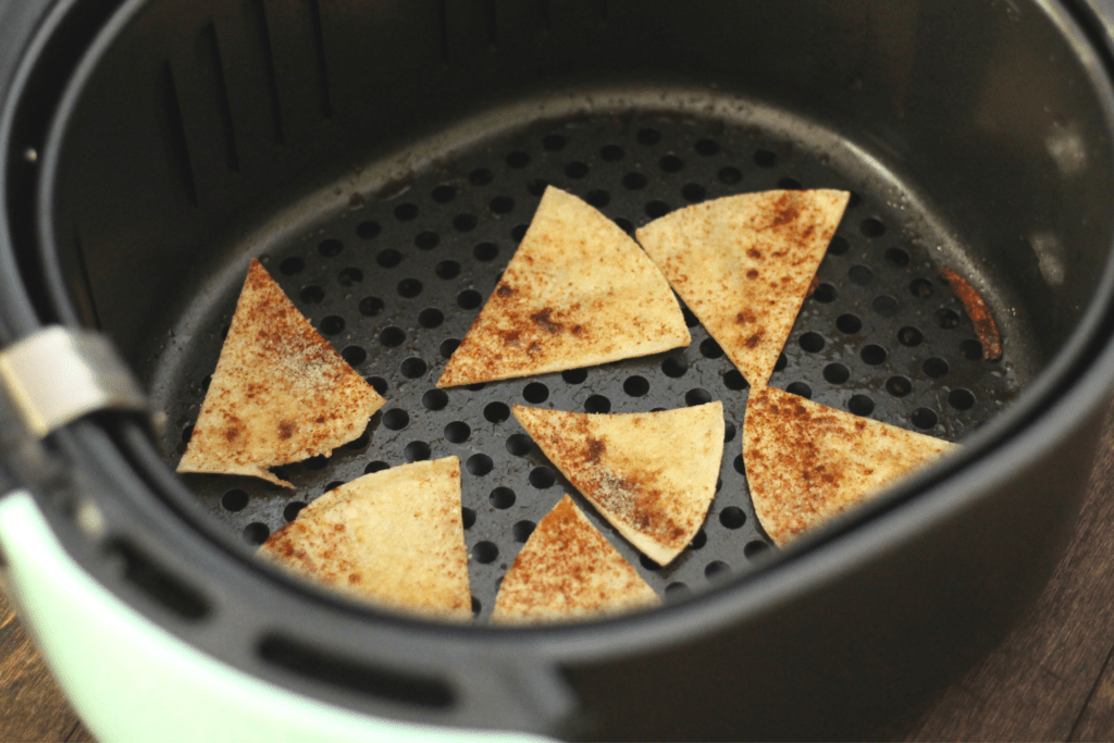 Air Fryer Cinnamon Chips Delicious Crispy Snack!