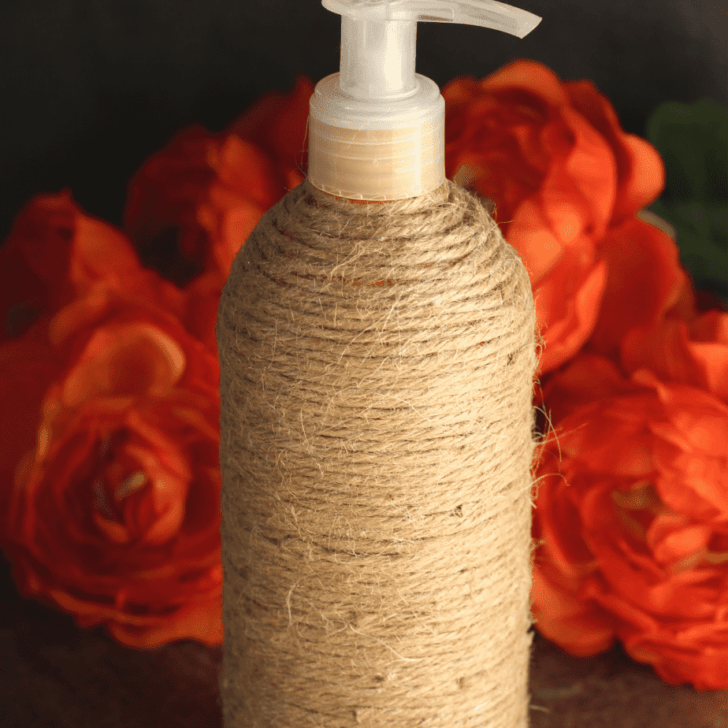 DIY Twine Soap Dispenser