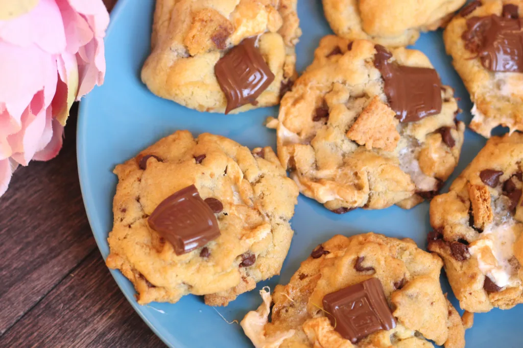air fryer s'mores cookies