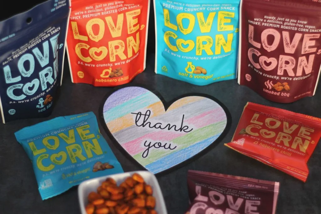 love, corn thank you