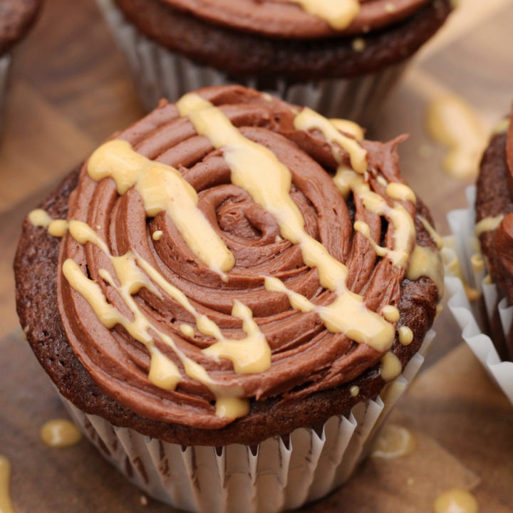 Reese's Peanut Butter Cup Chocolate Cupcakes