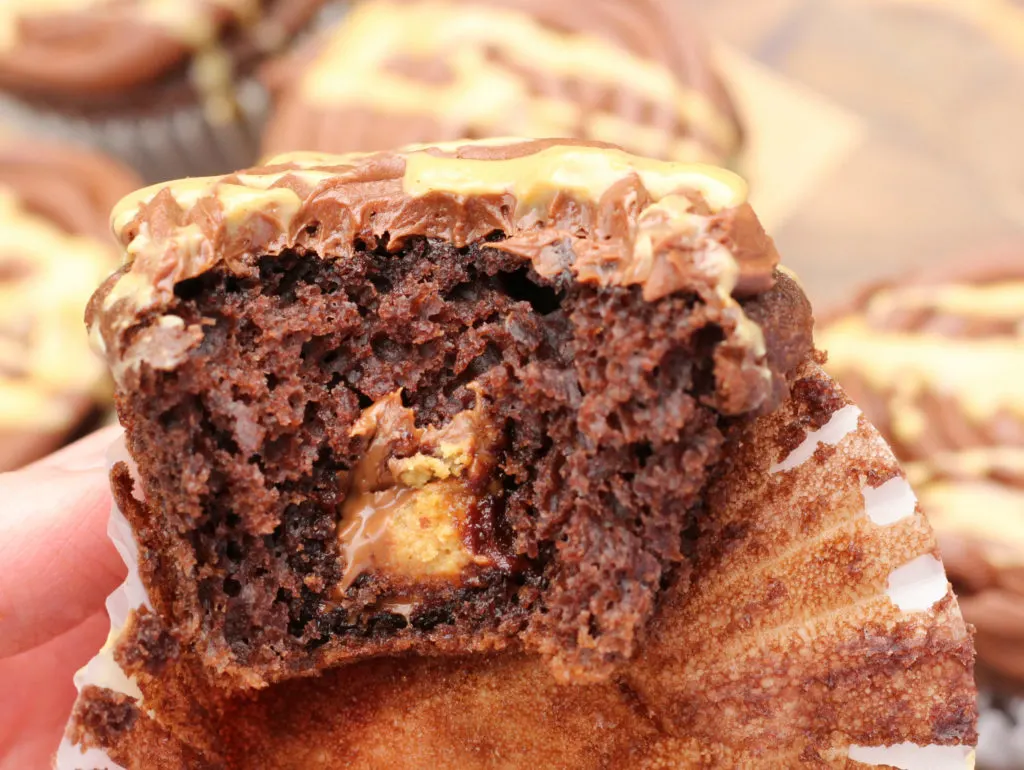 Reese's Peanut Butter Cup Chocolate Cupcakes