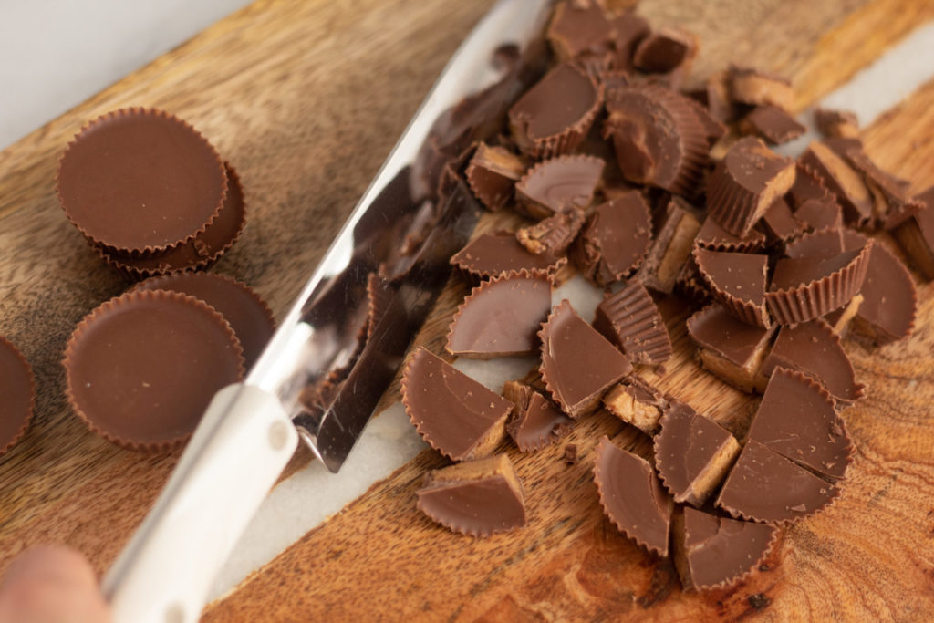 reese's peanut butter cups, chopped