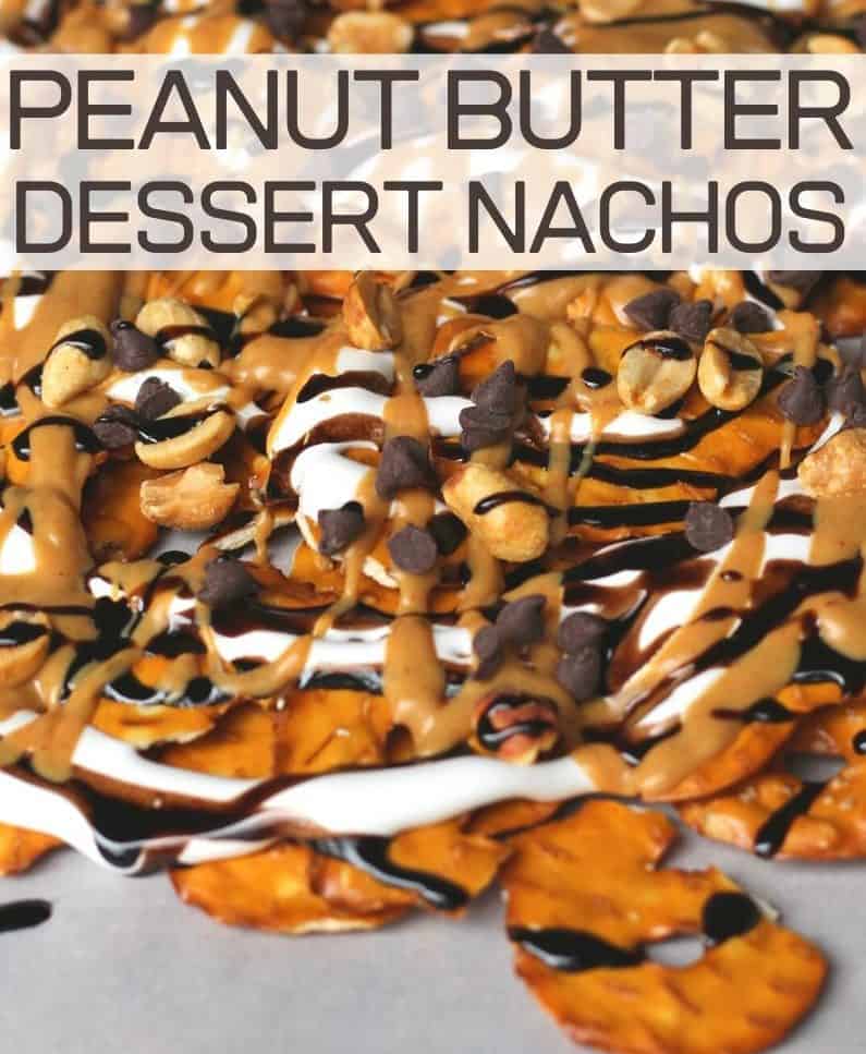 Peanut Butter Dessert Nachos Recipe