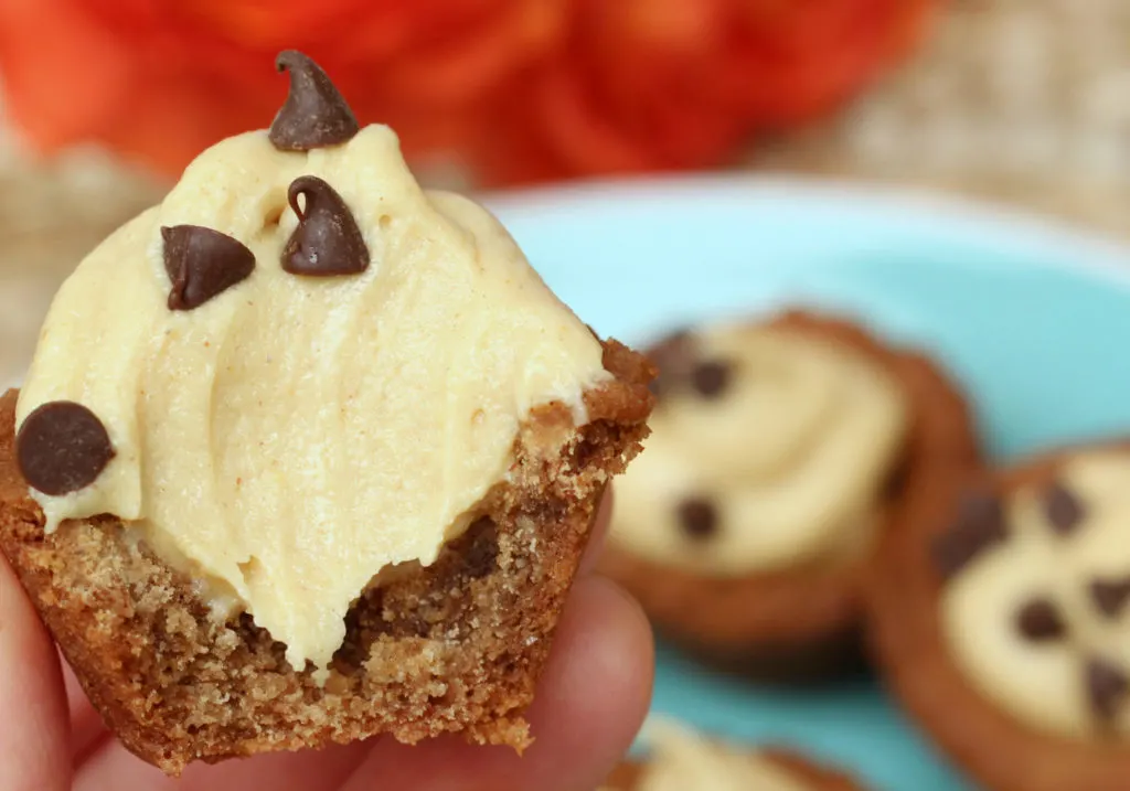 Peanut Butter Chocolate Chip Cheesecake Cookie Cups