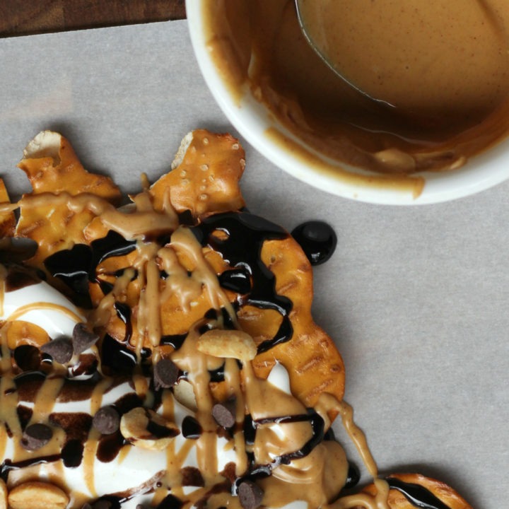 Peanut Butter Dessert Nachos Recipe