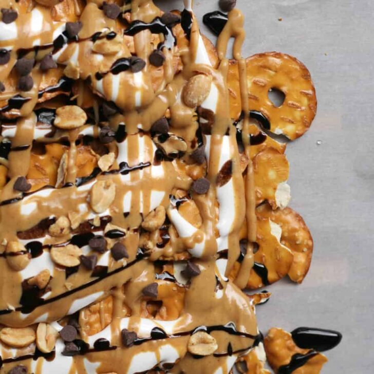 Peanut Butter Dessert Nachos Recipe