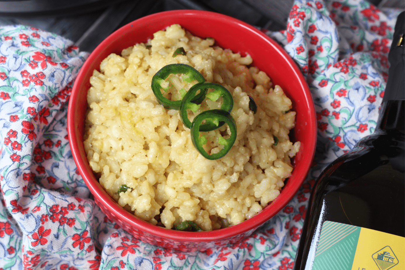 Instant Pot Jalapeño Risotto Recipe {Vegan} – Made with Extra Virgin Olive Oil