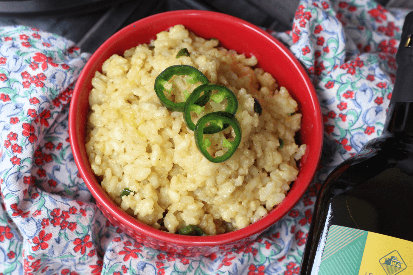 Instant Pot Jalapeño Risotto Recipe - Made with Extra Virgin Olive Oil