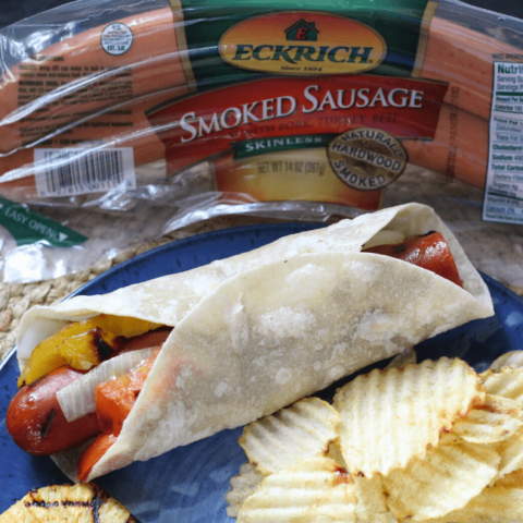 Easy Grilled Sausage Wrap with Veggies