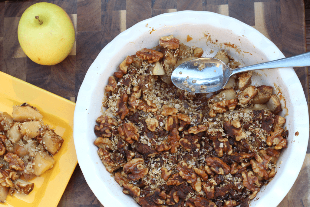 apple cinnamon crumble