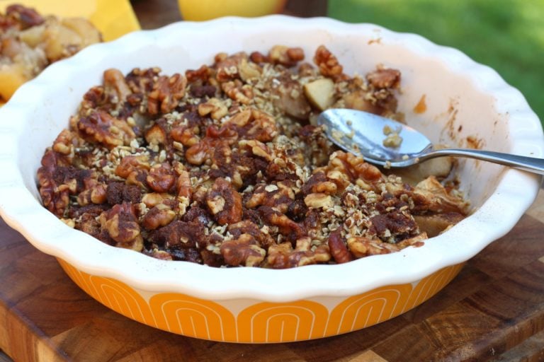 Apple Cinnamon Oatmeal Crumble [Gluten Free]
