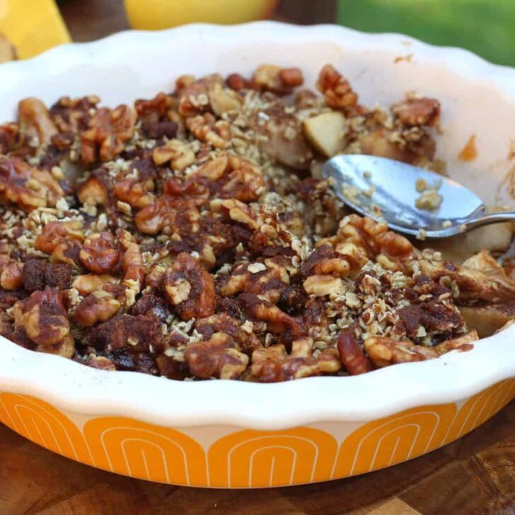 Apple Cinnamon Oatmeal Crumble [Gluten Free]