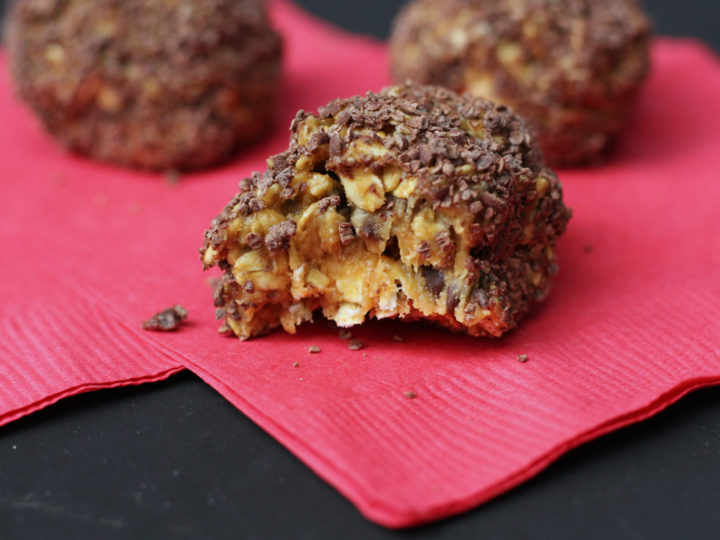 chocolate coated peanut butter balls