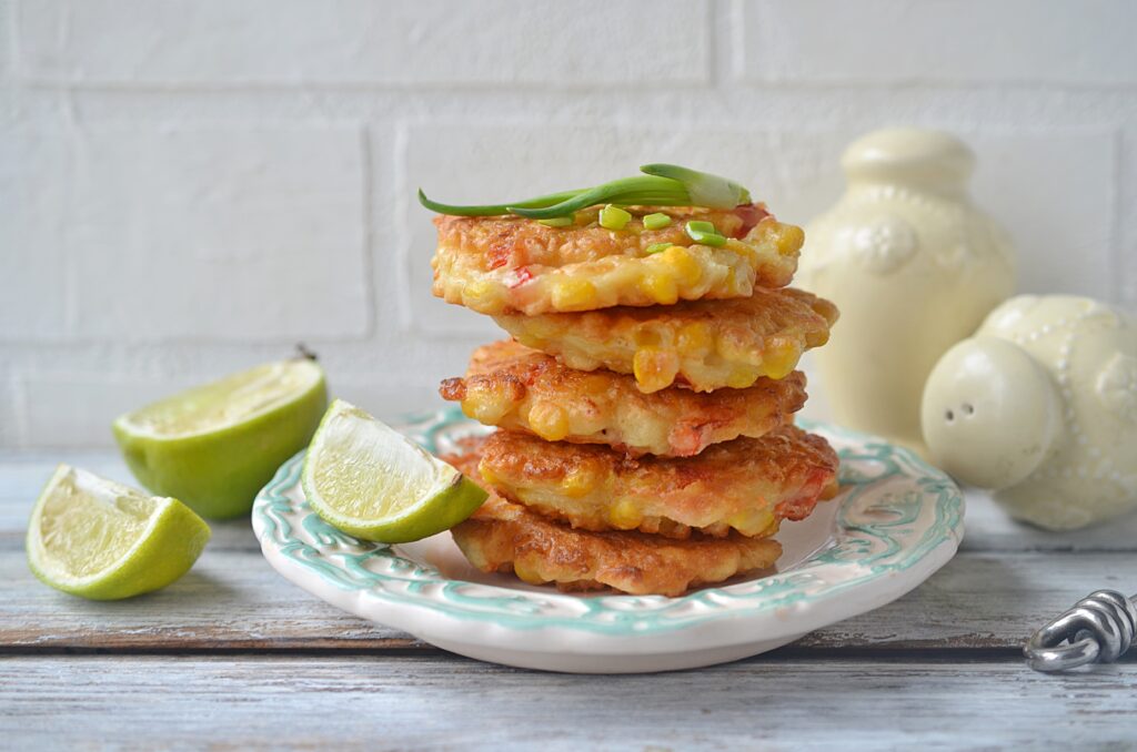 air fryer mexican corn cakes