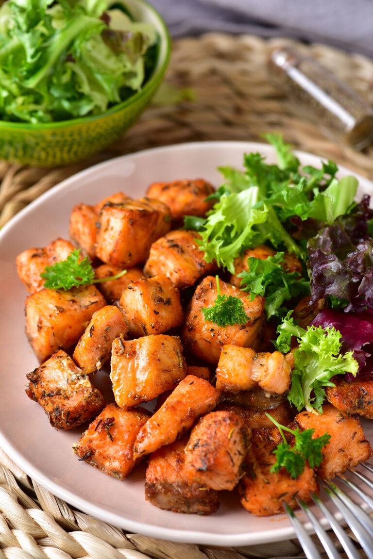Air Fryer Salmon Bites - Quick and Delicious Family Meal!