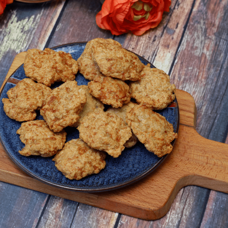 Two Ingredient Chicken Nuggets (Air Fryer, Oven, Gluten Free)